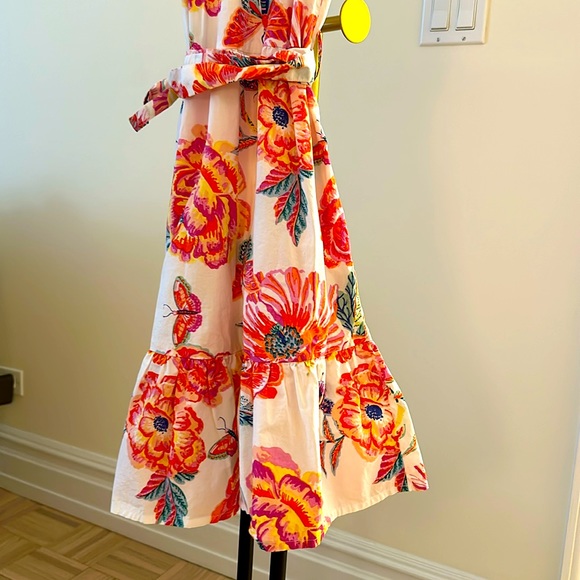 Banjanan White Floral Print Dress - Picture 5 of 6